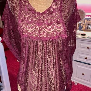 PIMKIE Purple Lace Top